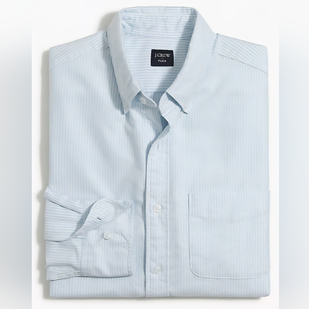 J. Crew Untucked-fit slim flex oxford XL shirt